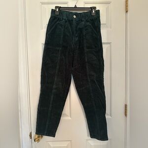 Forever 21 Dark Green Corduroy Pants